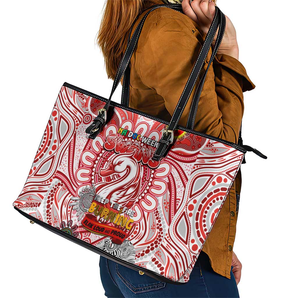 Sydney Swans NAIDOC Week 2024 Leather Tote Bag Mascot Football