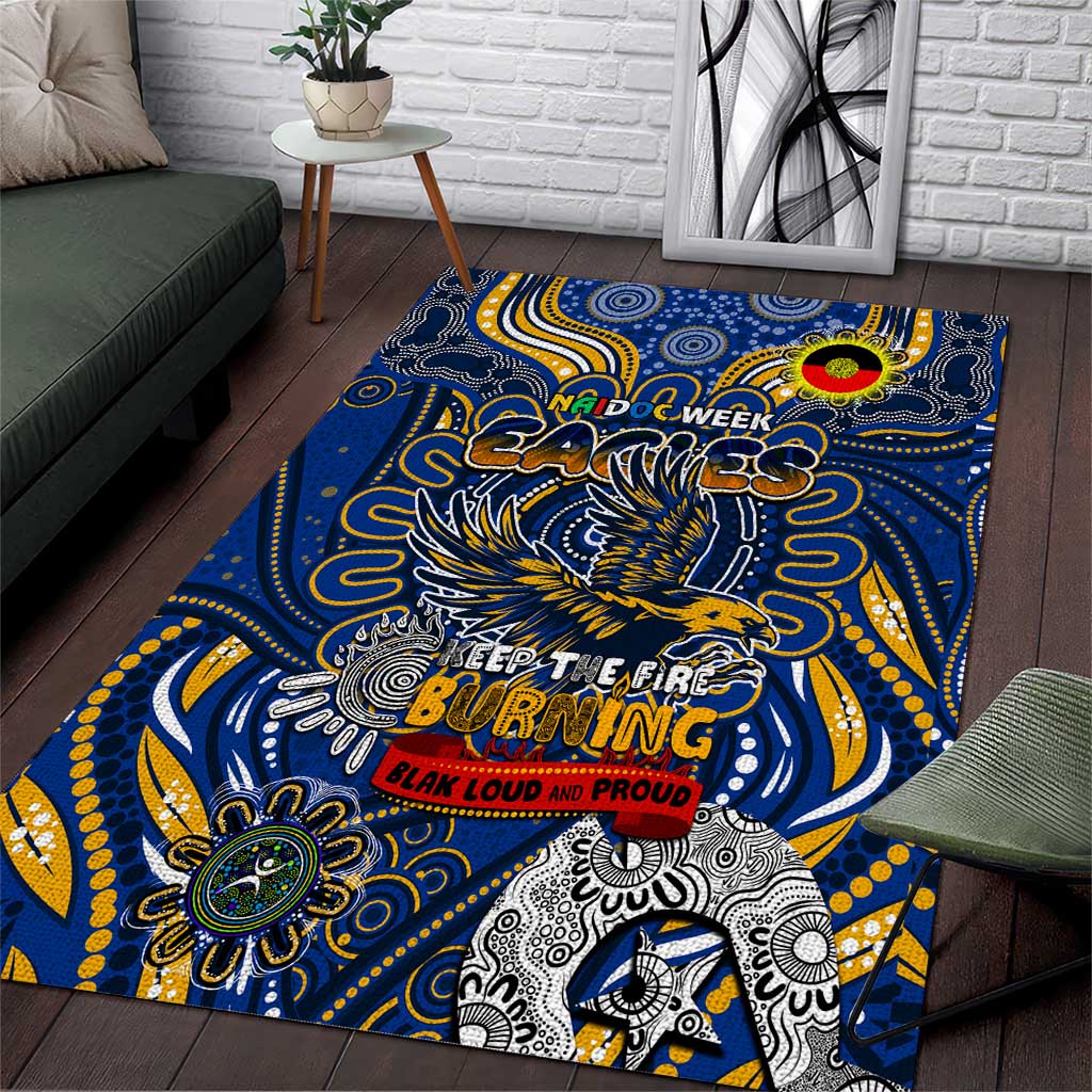 West Coast Eagles NAIDOC Week 2024 Area Rug Mascot Football