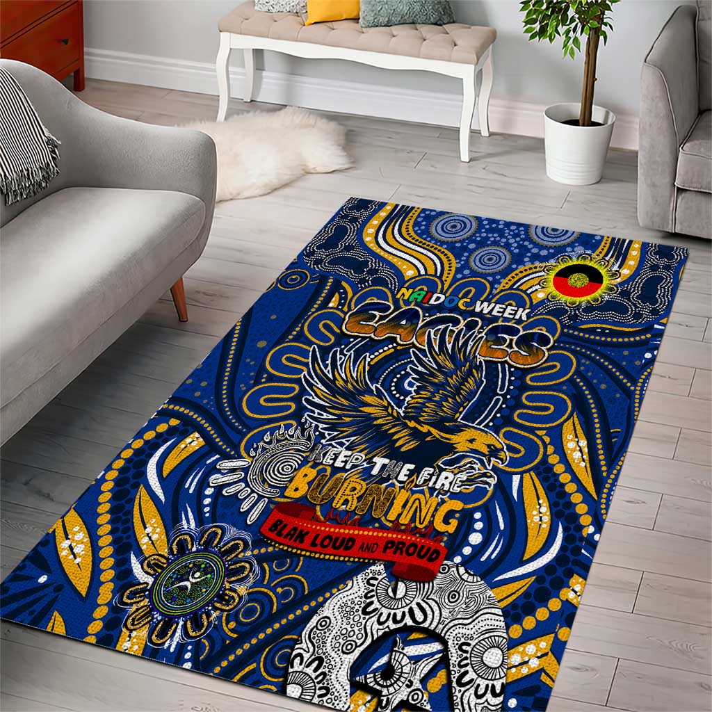 West Coast Eagles NAIDOC Week 2024 Area Rug Mascot Football