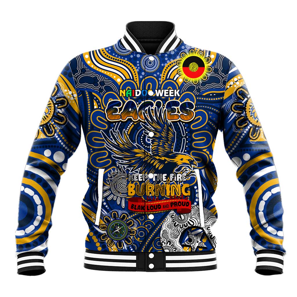 Custom West Coast Eagles NAIDOC Week 2024 Baseball Jacket Mascot Football