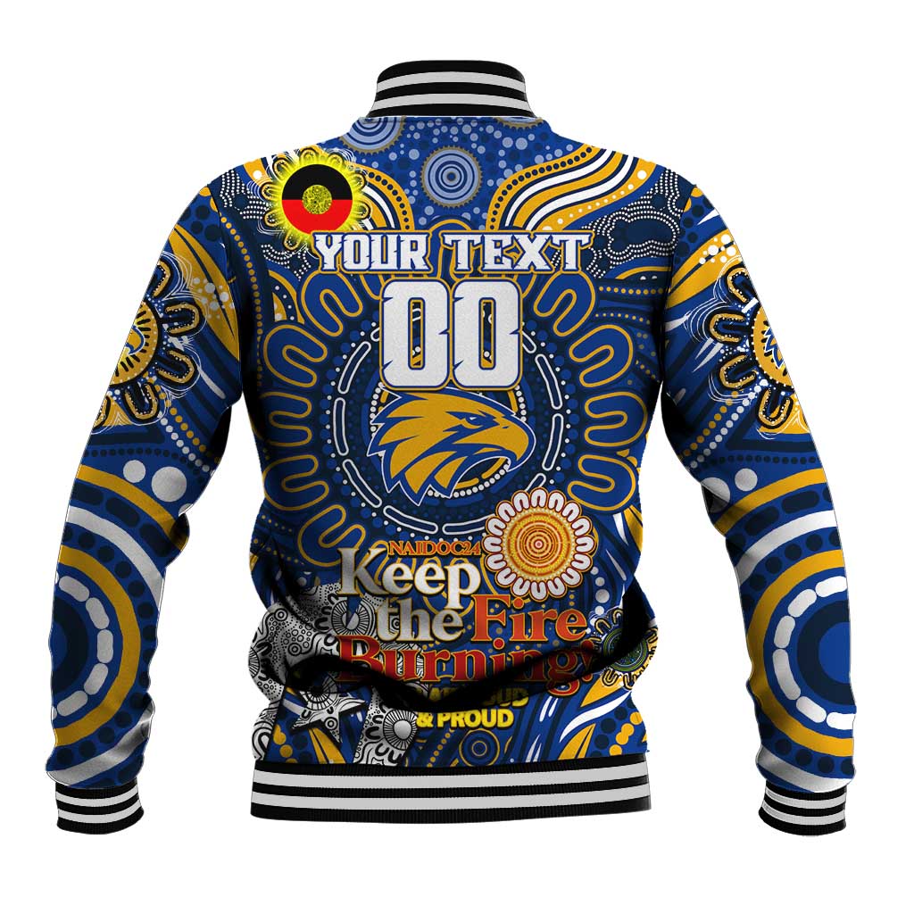 Custom West Coast Eagles NAIDOC Week 2024 Baseball Jacket Mascot Football