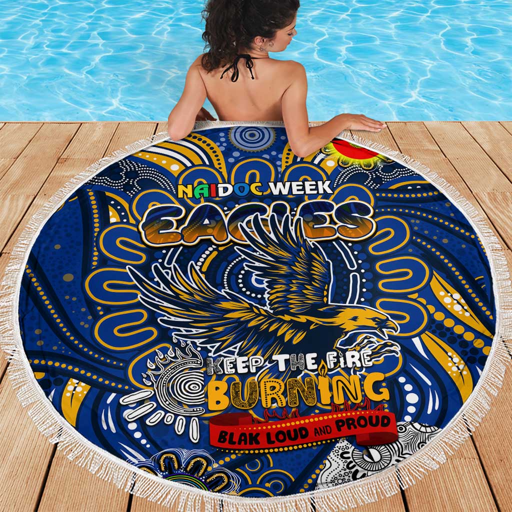 West Coast Eagles NAIDOC Week 2024 Beach Blanket Mascot Football