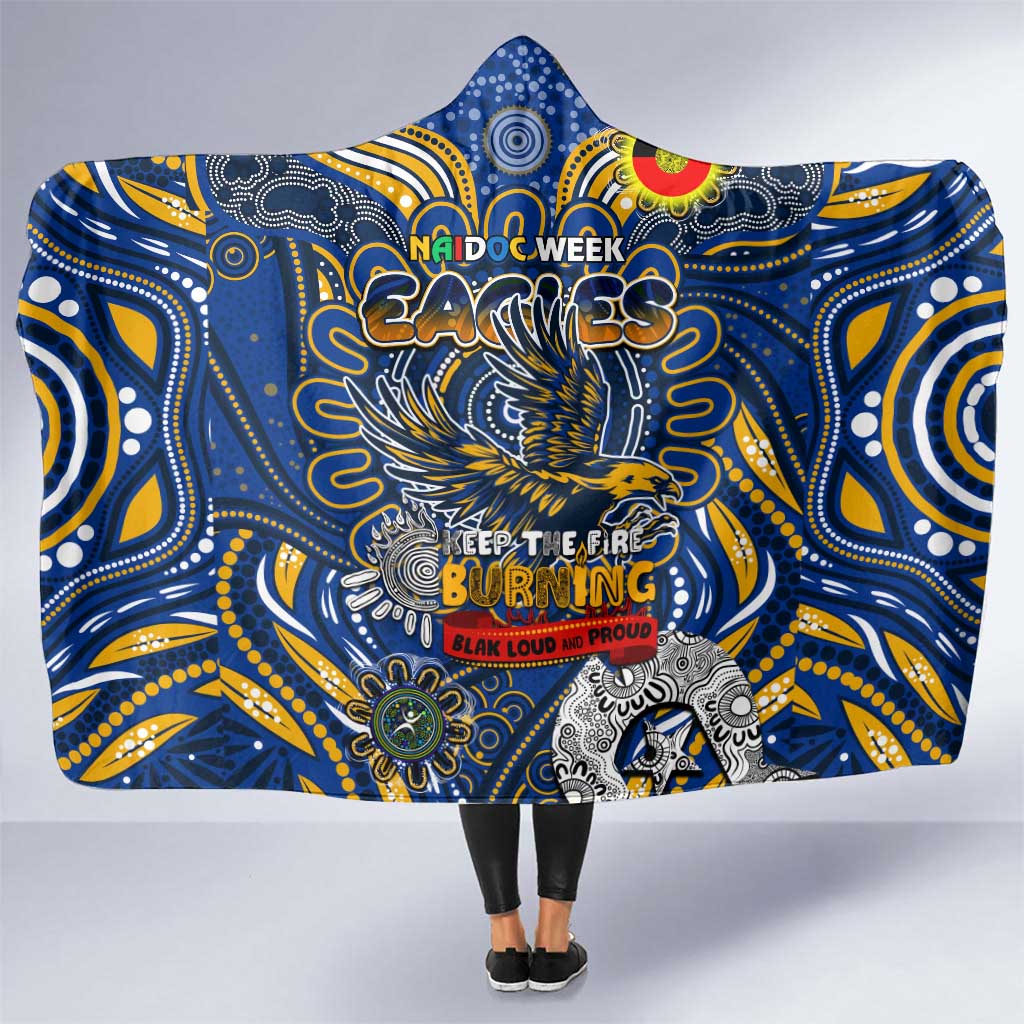 West Coast Eagles NAIDOC Week 2024 Hooded Blanket Mascot Football