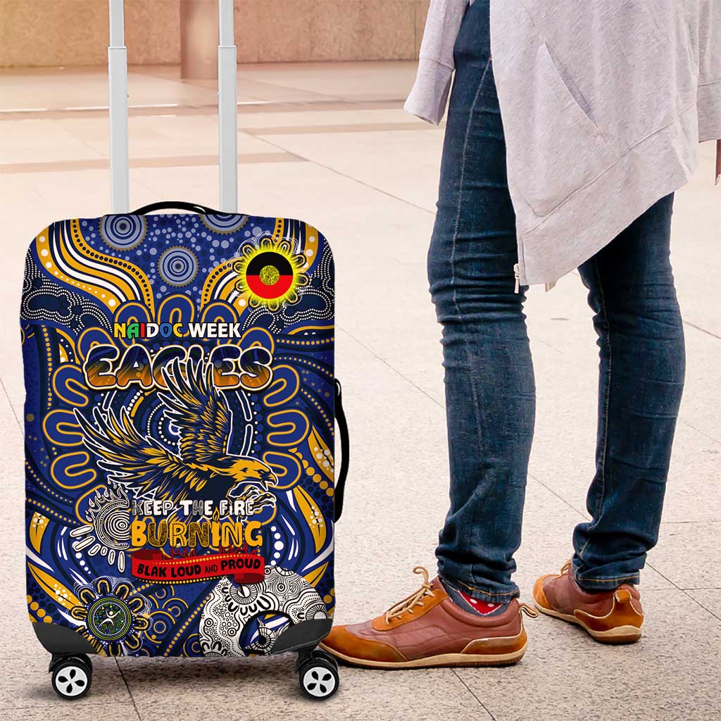 West Coast Eagles NAIDOC Week 2024 Luggage Cover Mascot Football