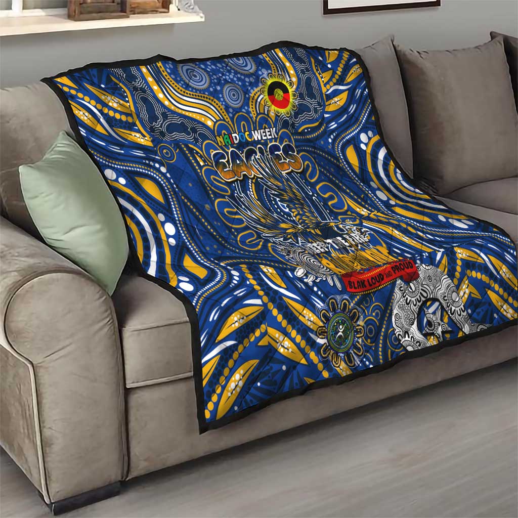 West Coast Eagles NAIDOC Week 2024 Quilt Mascot Football