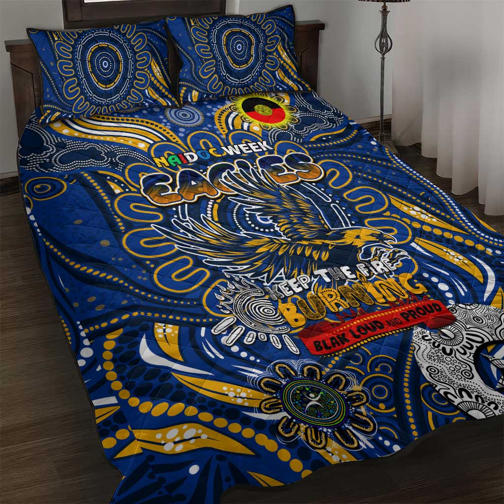 West Coast Eagles NAIDOC Week 2024 Quilt Bed Set Mascot Football