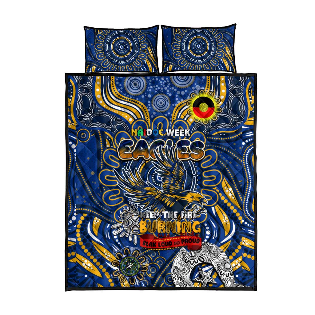 West Coast Eagles NAIDOC Week 2024 Quilt Bed Set Mascot Football