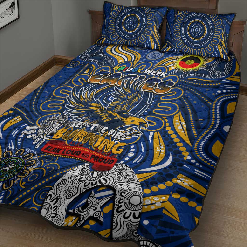 West Coast Eagles NAIDOC Week 2024 Quilt Bed Set Mascot Football