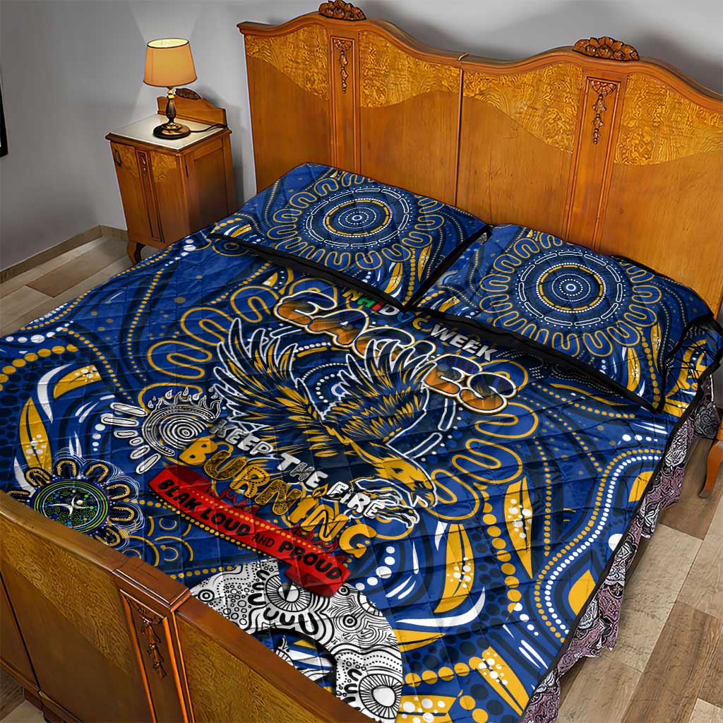 West Coast Eagles NAIDOC Week 2024 Quilt Bed Set Mascot Football