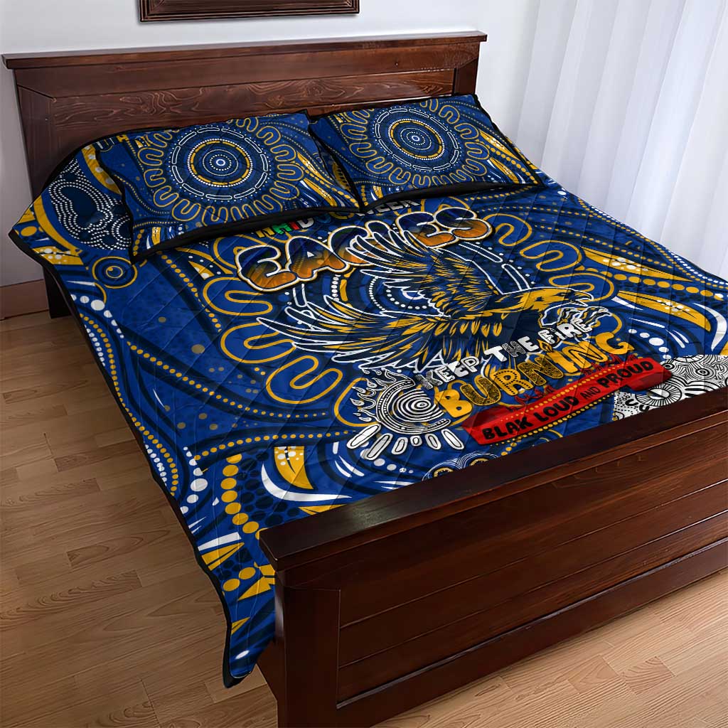 West Coast Eagles NAIDOC Week 2024 Quilt Bed Set Mascot Football