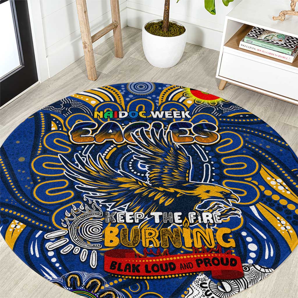 West Coast Eagles NAIDOC Week 2024 Round Carpet Mascot Football