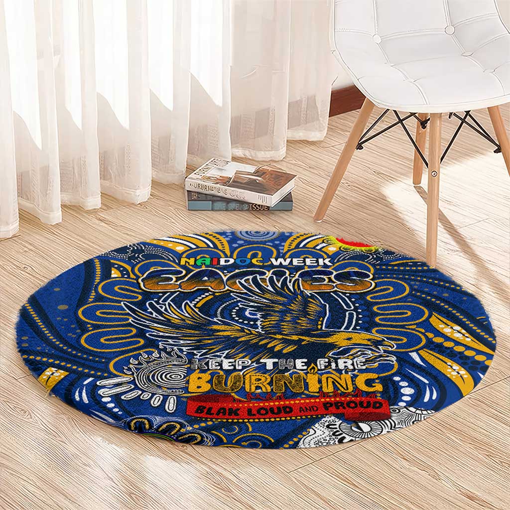 West Coast Eagles NAIDOC Week 2024 Round Carpet Mascot Football