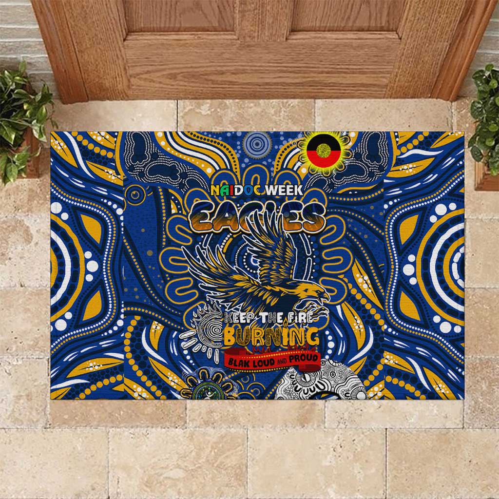 West Coast Eagles NAIDOC Week 2024 Rubber Doormat Mascot Football