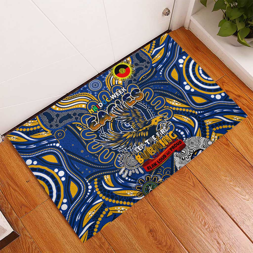 West Coast Eagles NAIDOC Week 2024 Rubber Doormat Mascot Football