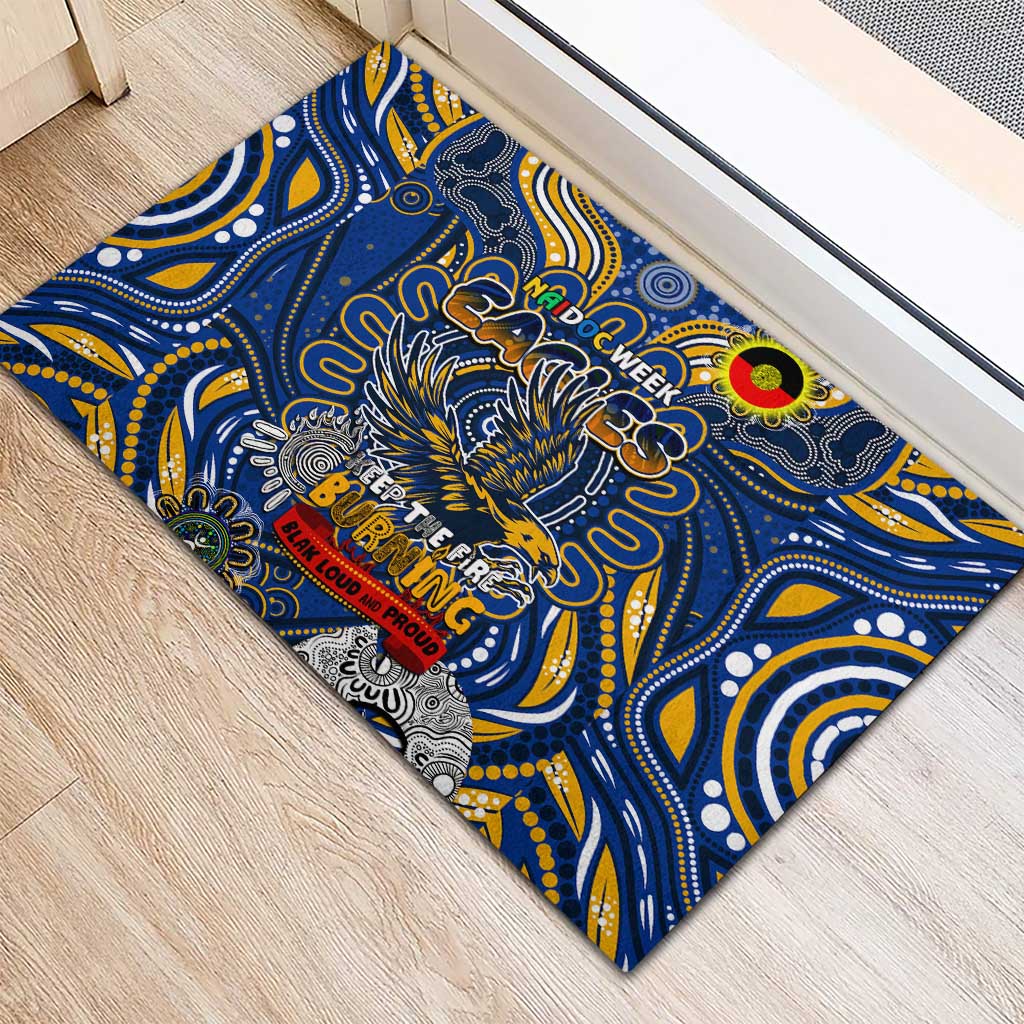 West Coast Eagles NAIDOC Week 2024 Rubber Doormat Mascot Football