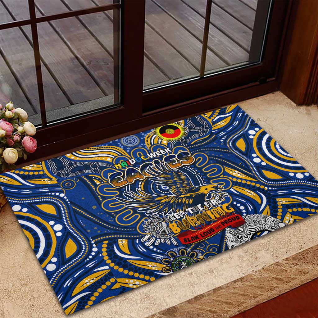 West Coast Eagles NAIDOC Week 2024 Rubber Doormat Mascot Football