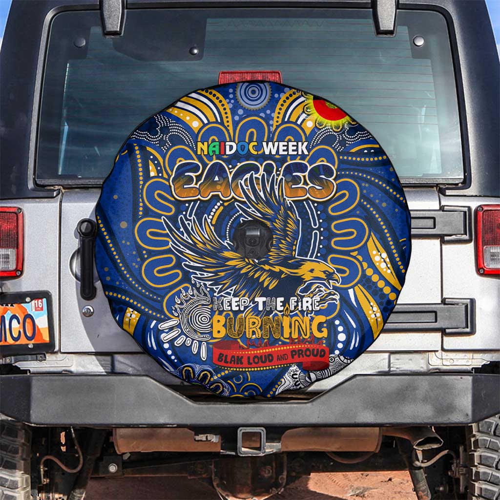 West Coast Eagles NAIDOC Week 2024 Spare Tire Cover Mascot Football