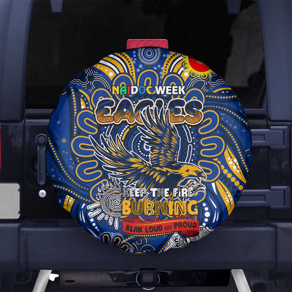 West Coast Eagles NAIDOC Week 2024 Spare Tire Cover Mascot Football