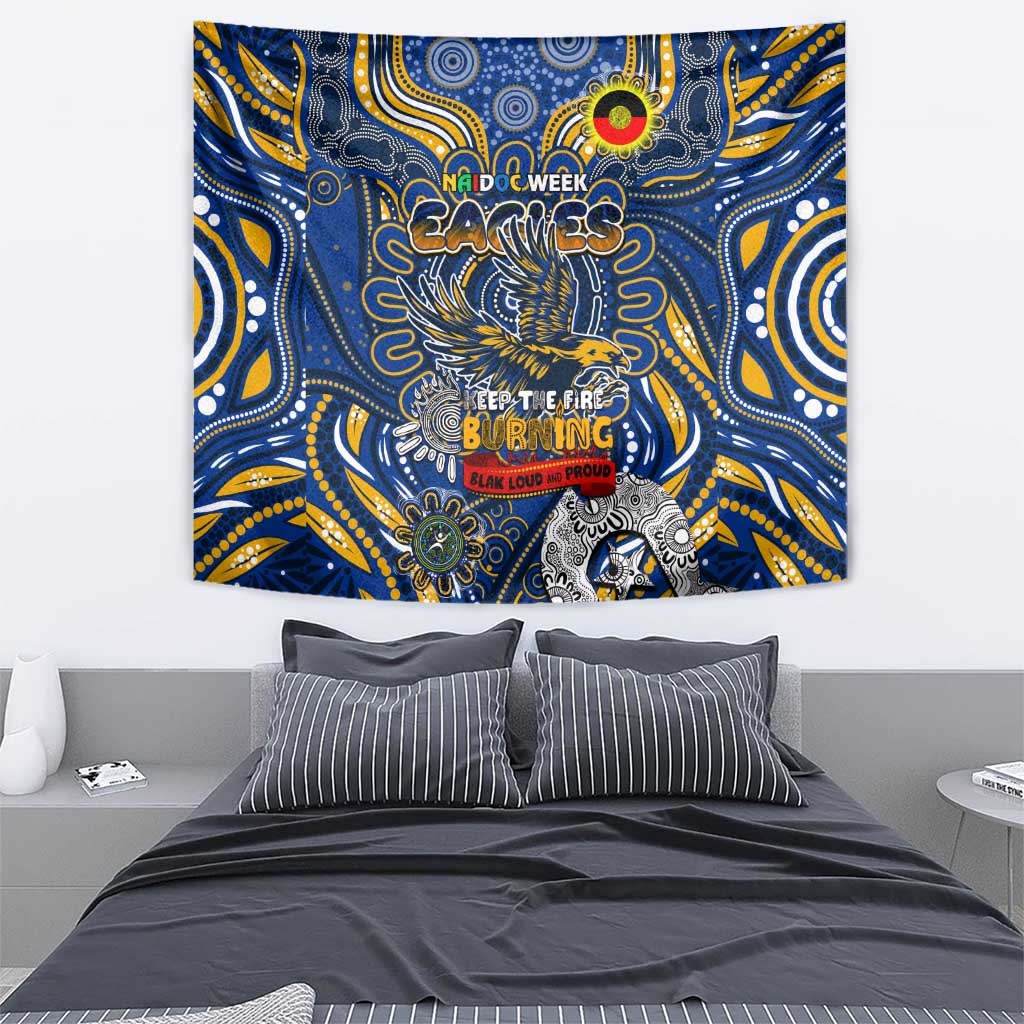 West Coast Eagles NAIDOC Week 2024 Tapestry Mascot Football