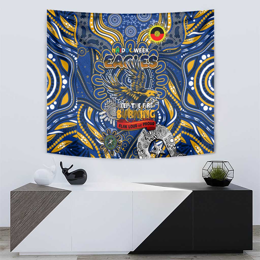 West Coast Eagles NAIDOC Week 2024 Tapestry Mascot Football