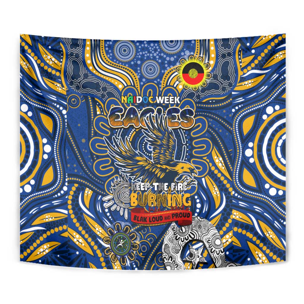 West Coast Eagles NAIDOC Week 2024 Tapestry Mascot Football