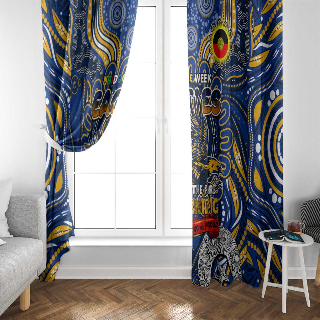 West Coast Eagles NAIDOC Week 2024 Window Curtain Mascot Football