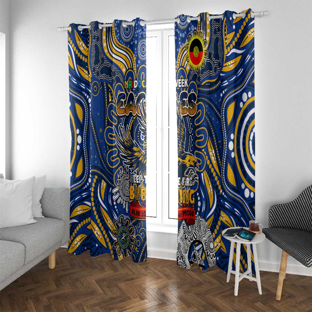 West Coast Eagles NAIDOC Week 2024 Window Curtain Mascot Football