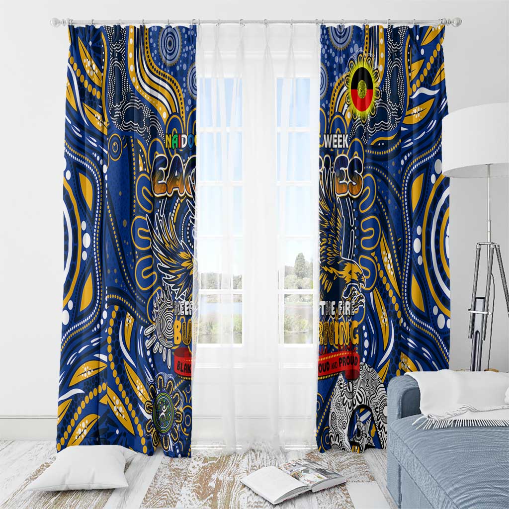 West Coast Eagles NAIDOC Week 2024 Window Curtain Mascot Football