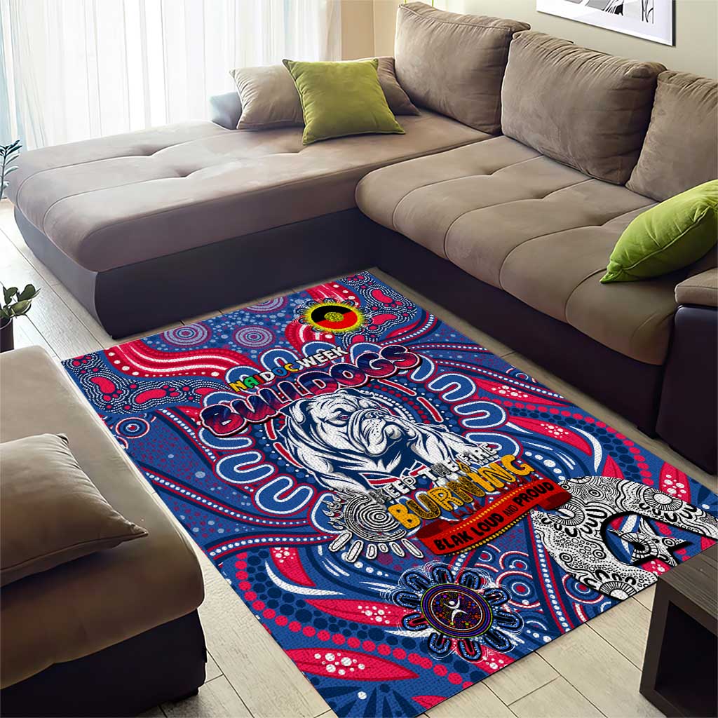 Western Bulldogs NAIDOC Week 2024 Area Rug Mascot Football