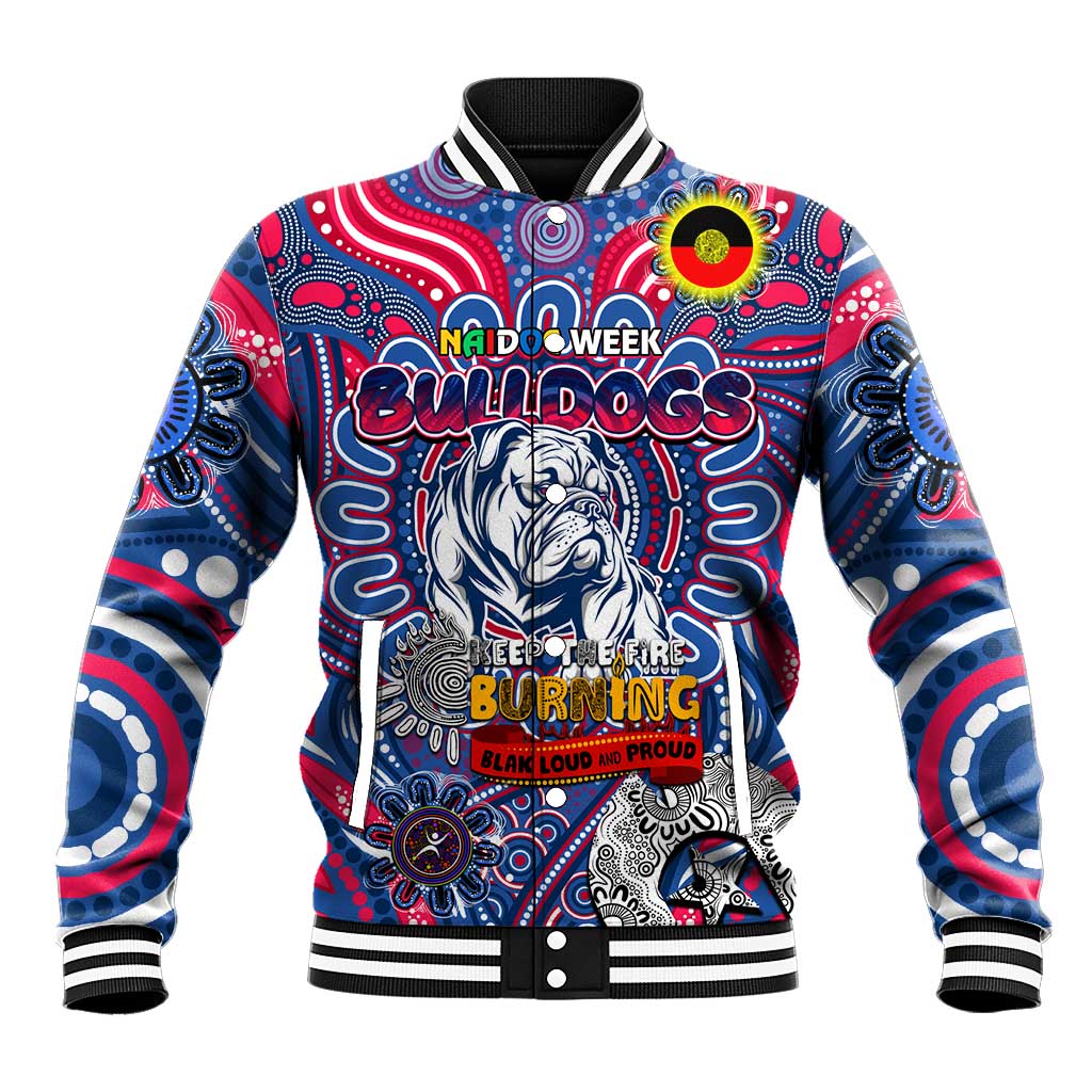 Custom Western Bulldogs NAIDOC Week 2024 Baseball Jacket Mascot Football