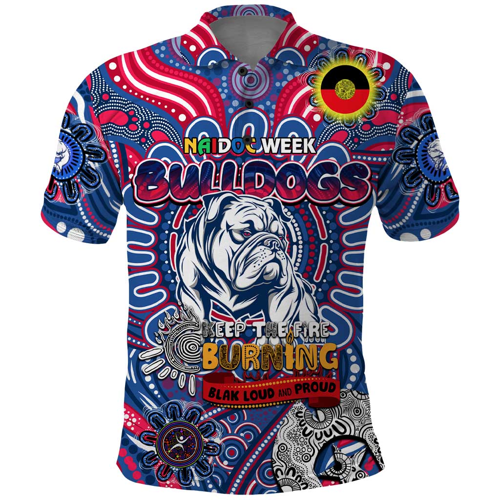 Custom Western Bulldogs NAIDOC Week 2024 Polo Shirt Mascot Football