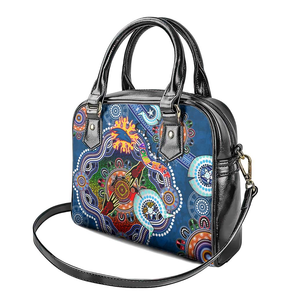 Custom NAIDOC Week 2024 Adelaide Crows Shoulder Handbag Australia Aboriginal Dot Painting