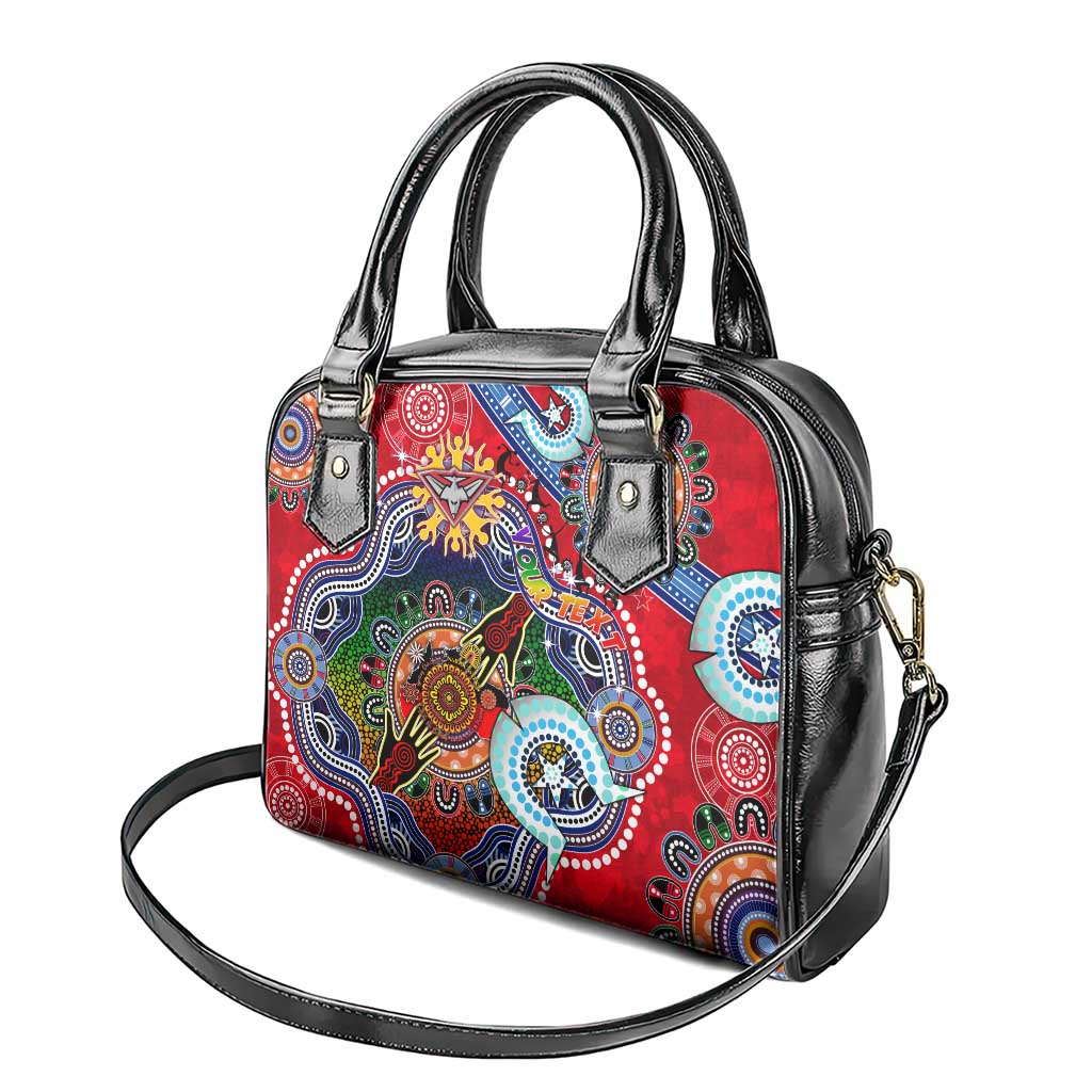 Custom NAIDOC Week 2024 Essendon Bombers Shoulder Handbag Australia Aboriginal Dot Painting