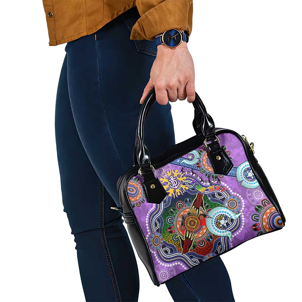 Custom NAIDOC Week 2024 Fremantle Dockers Freo Shoulder Handbag Australia Aboriginal Dot Painting