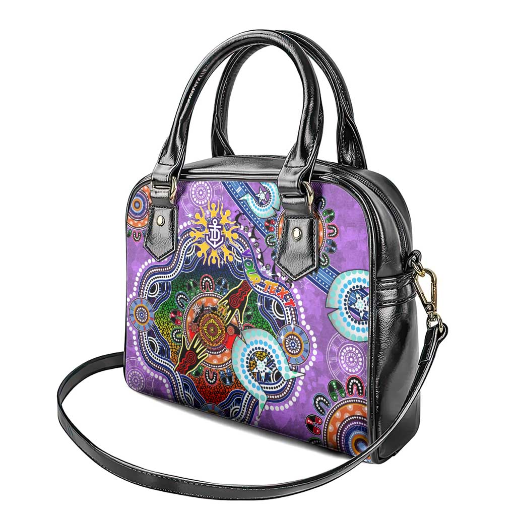 Custom NAIDOC Week 2024 Fremantle Dockers Freo Shoulder Handbag Australia Aboriginal Dot Painting