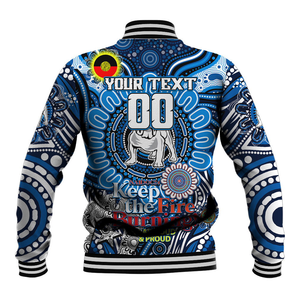 Custom NAIDOC Week 2024 Bulldogs Baseball Jacket Mascot Rugby