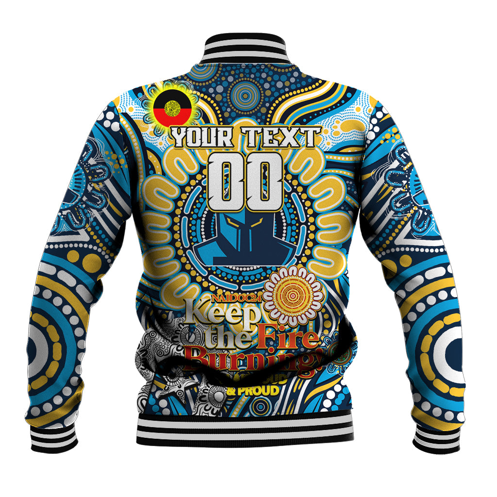 Custom NAIDOC Week 2024 Titans Baseball Jacket Mascot Rugby