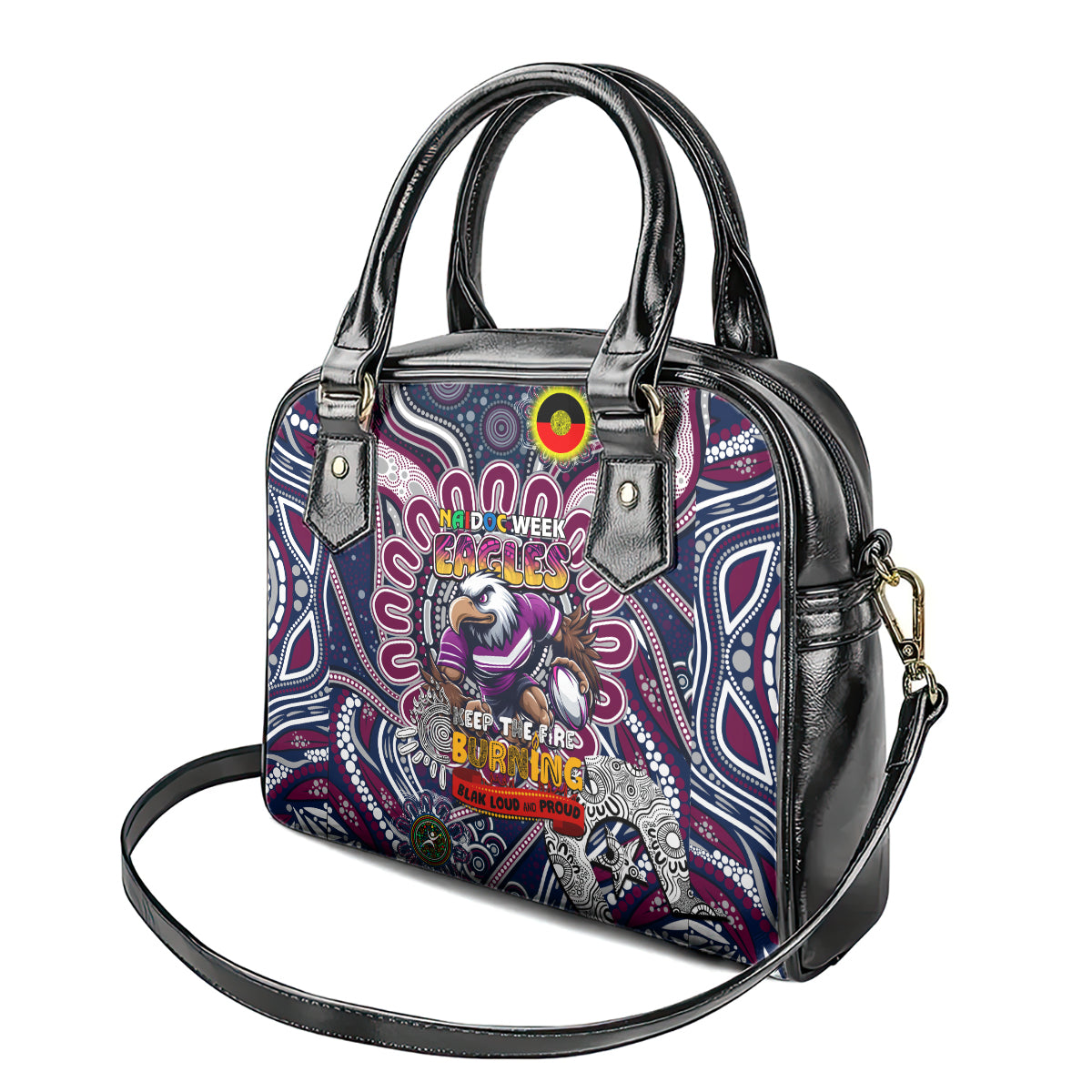 NAIDOC Week 2024 Eagles Shoulder Handbag Mascot Rugby