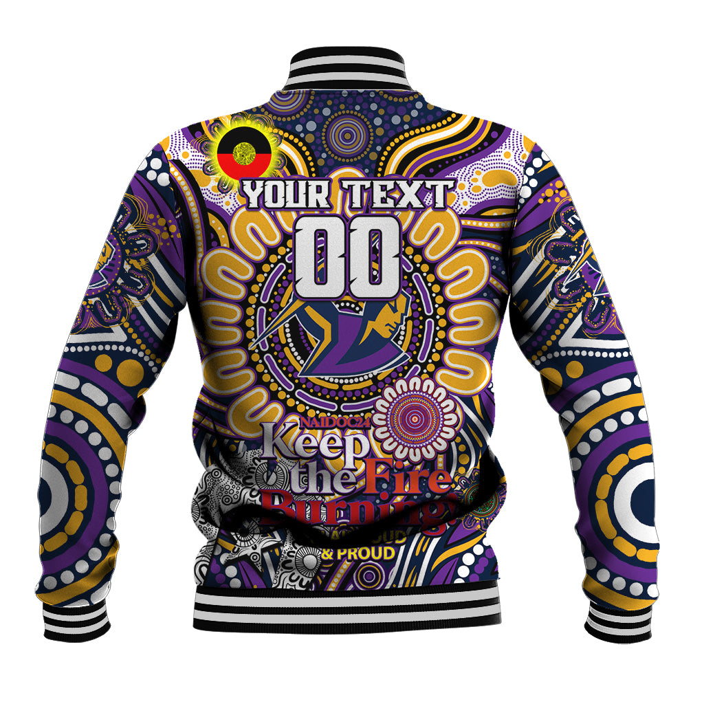 Custom NAIDOC Week 2024 Storm Baseball Jacket Mascot Rugby