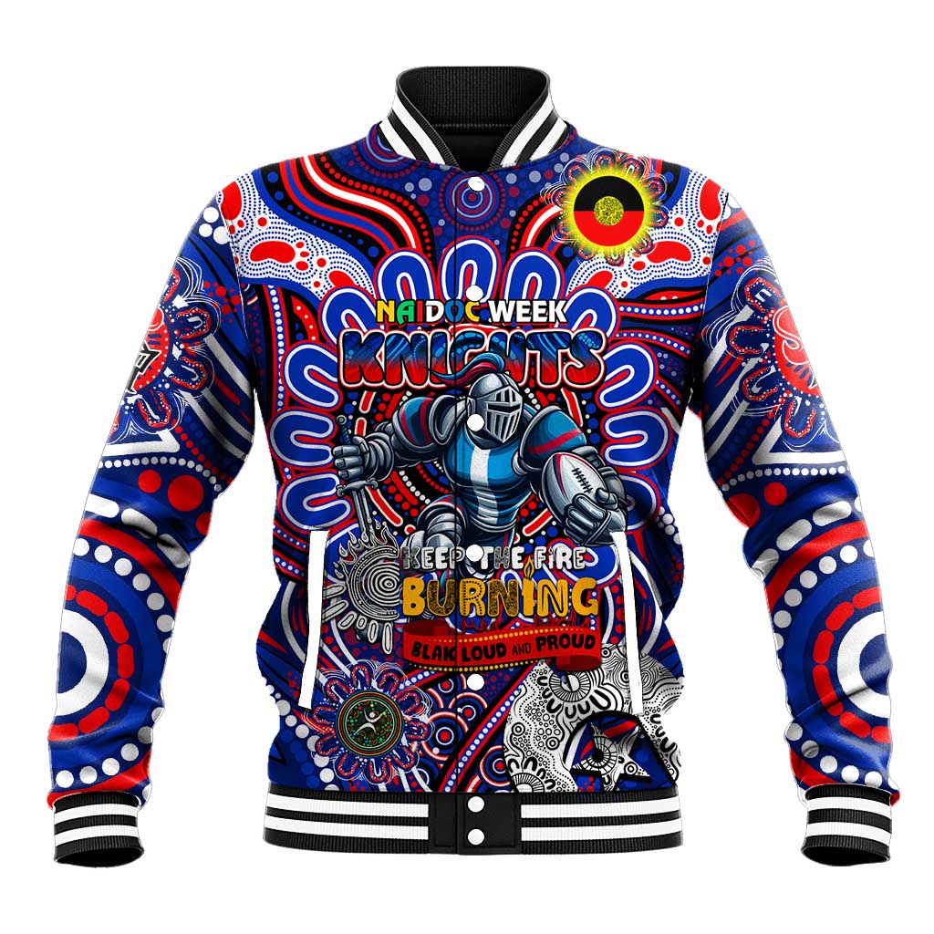 Custom NAIDOC Week 2024 Knights Baseball Jacket Mascot Rugby DT02