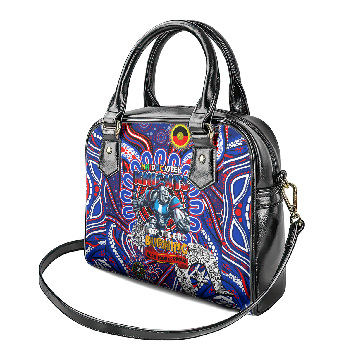 NAIDOC Week 2024 Knights Shoulder Handbag Mascot Rugby