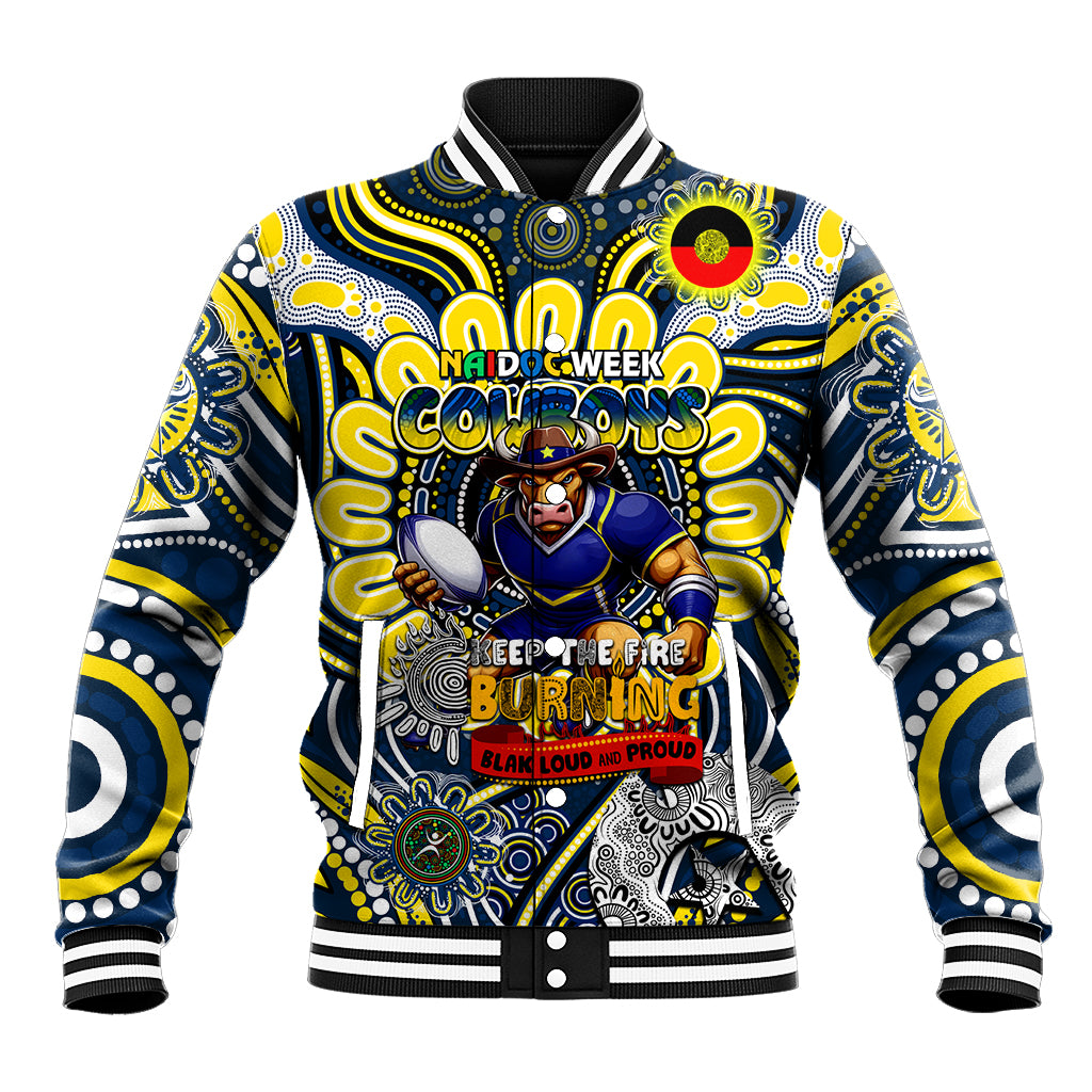 Custom NAIDOC Week 2024 Cowboys Baseball Jacket Mascot Rugby