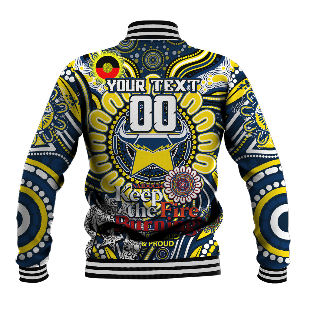 Custom NAIDOC Week 2024 Cowboys Baseball Jacket Mascot Rugby