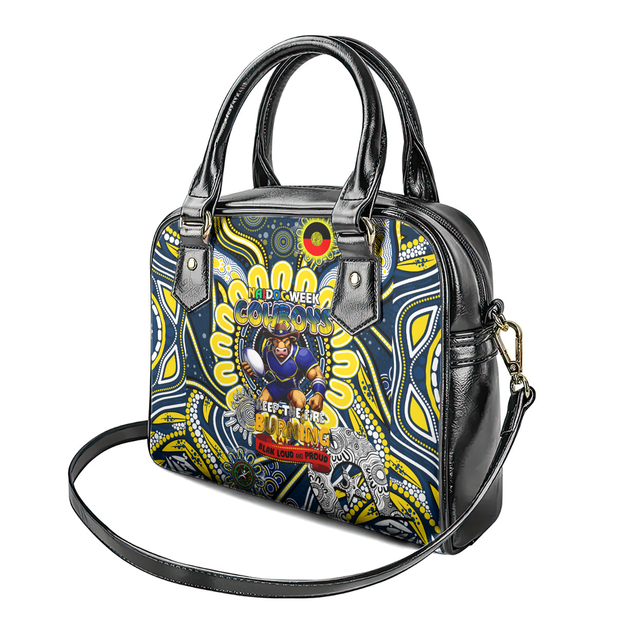 NAIDOC Week 2024 Cowboys Shoulder Handbag Mascot Rugby