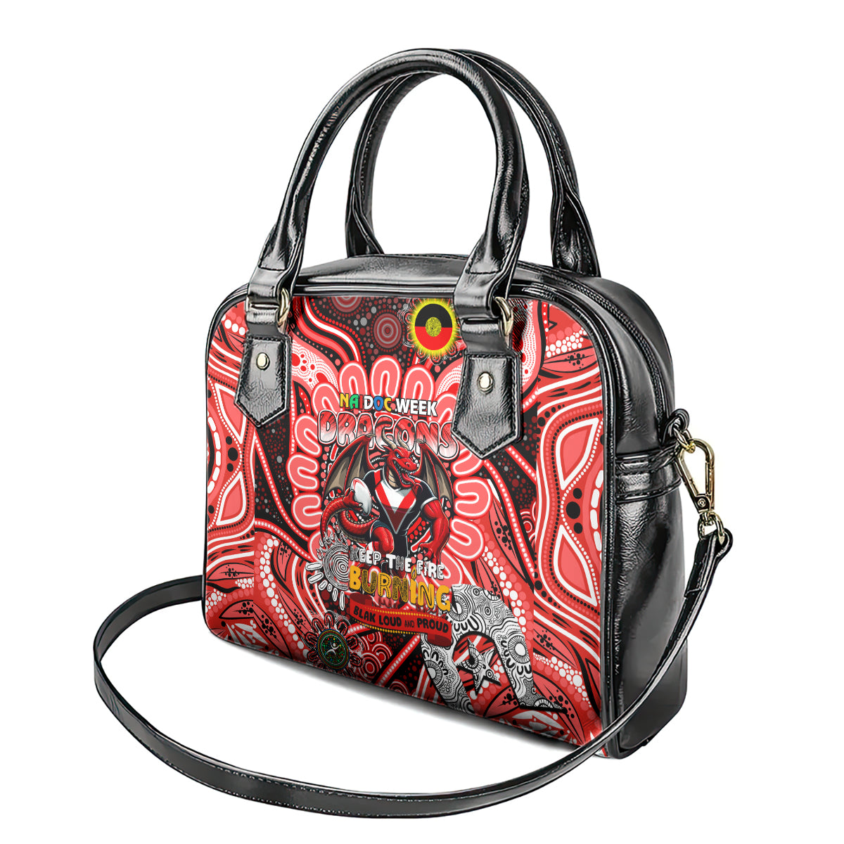 NAIDOC Week 2024 Dragons Shoulder Handbag Mascot Rugby