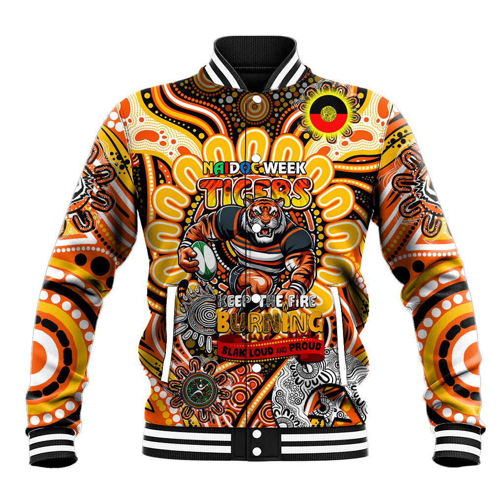 Custom NAIDOC Week 2024 Tigers Baseball Jacket Mascot Rugby