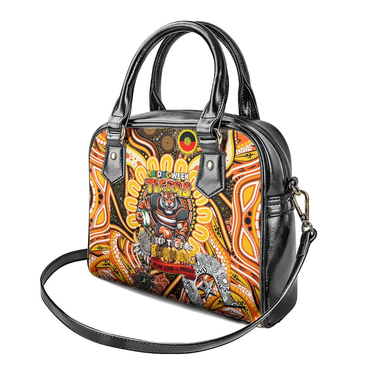 NAIDOC Week 2024 Tigers Shoulder Handbag Mascot Rugby