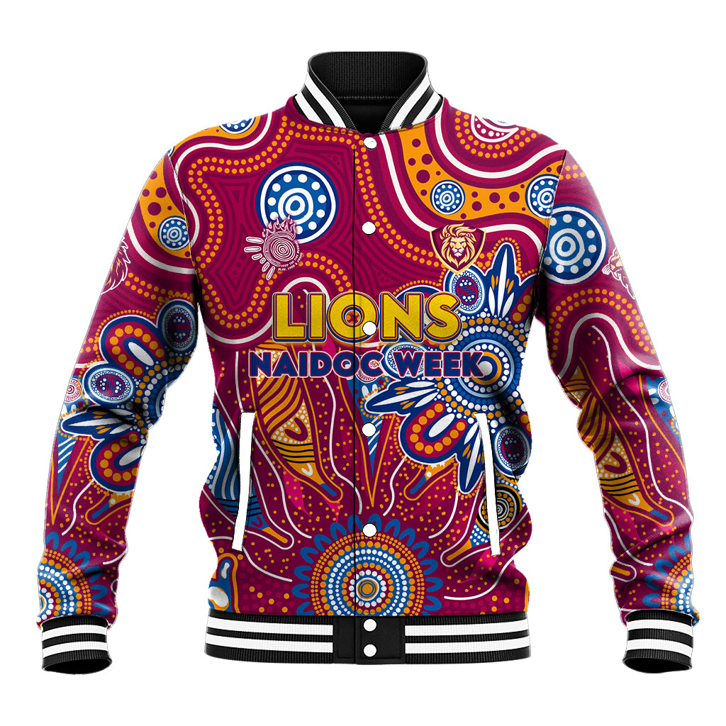 Personalised Crows NAIDOC Week 2024 Baseball Jacket Aussie Aboriginal Art