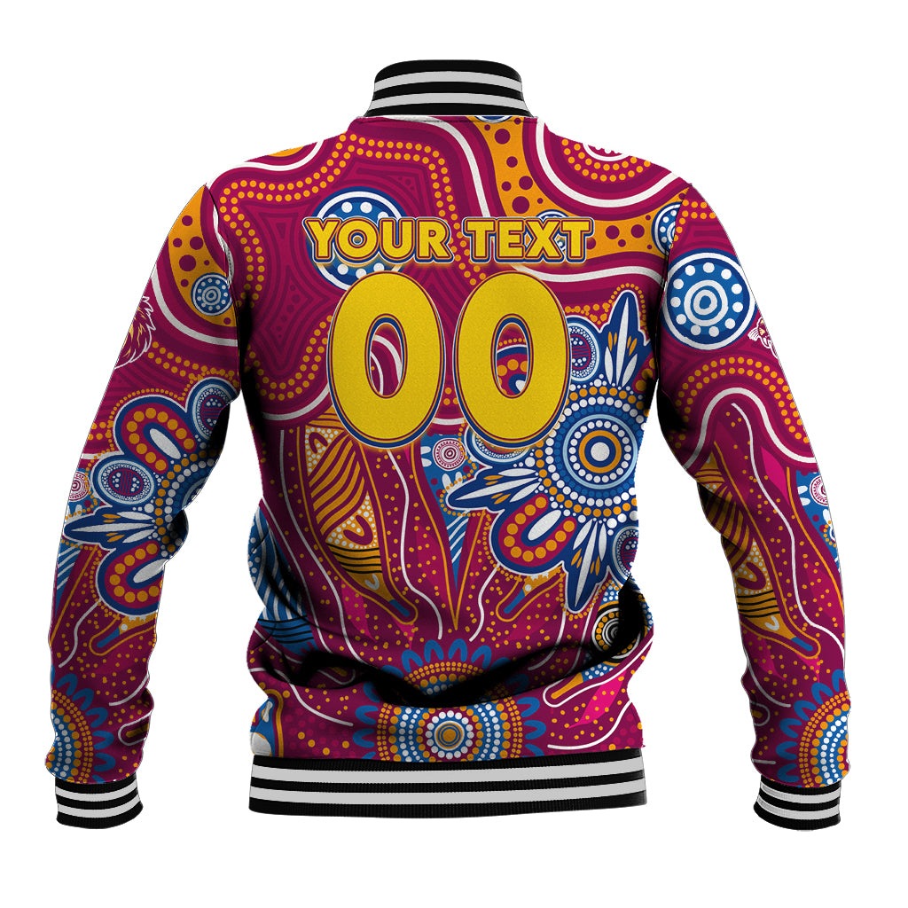 Personalised Crows NAIDOC Week 2024 Baseball Jacket Aussie Aboriginal Art