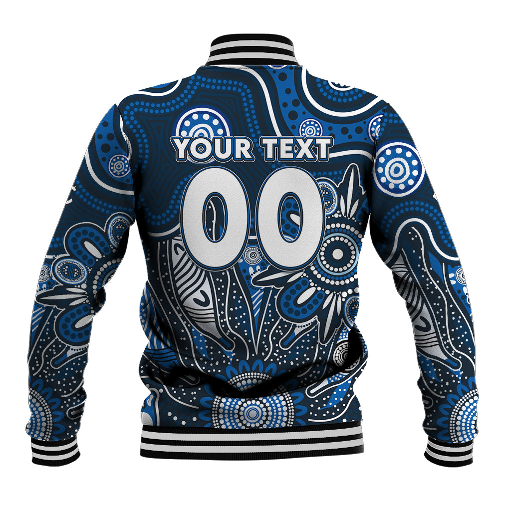 Personalised Blues NAIDOC Week 2024 Baseball Jacket Aussie Aboriginal Art